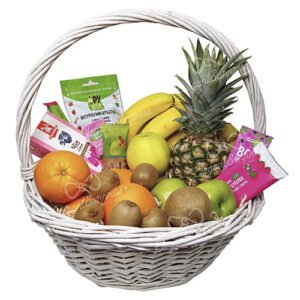 Fruit basket and  healthy lifestyle products