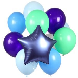 Set of helium balloons for boys and girls