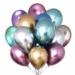 Set of chrome balloons