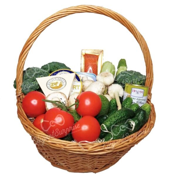 Продуктовий кошик з овочами